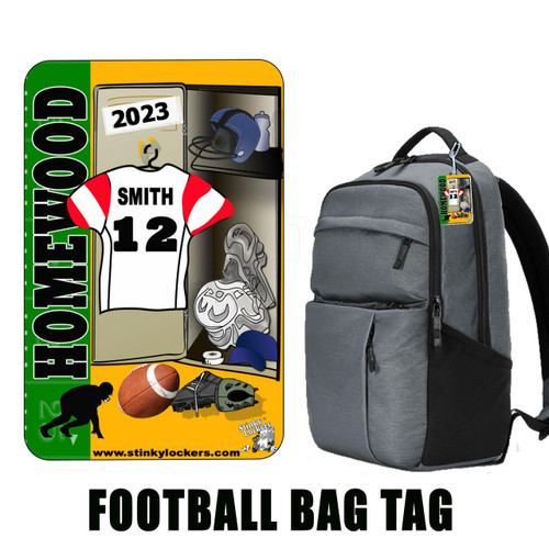 Football Bag Tags – Name Tags for Bags